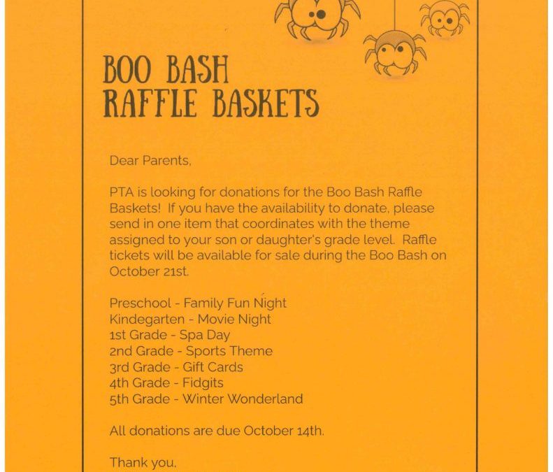 Book Bash Raffle Baskets