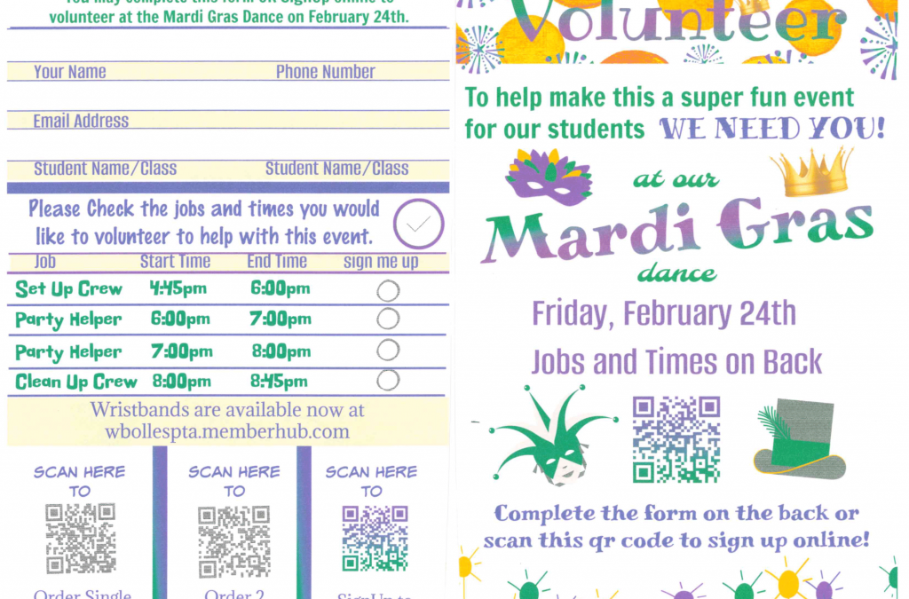 Mardi Gras Dance: 2/24