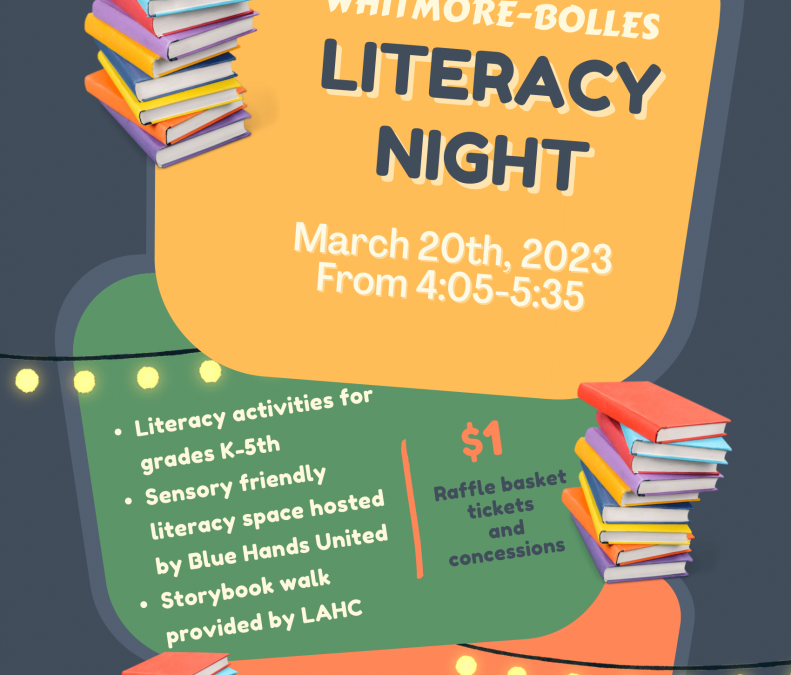 Literacy Night; 3/20