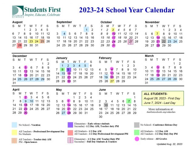 District’s 2023-24 Calendar Approved