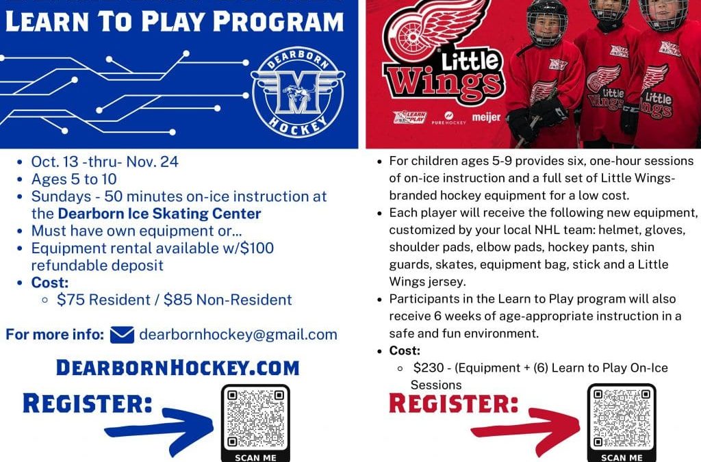 Dearborn Hockey Learn To Play Program